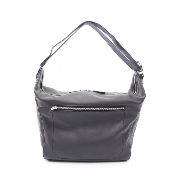 Hermes Hermès City Slide MM Shoulder Bag in Calfskin Evercalf, Navy - Picture 1 of 10